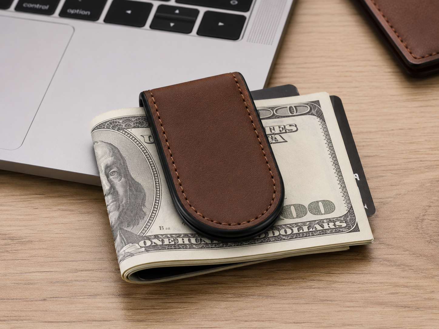 The HS™ Leather Money Clip