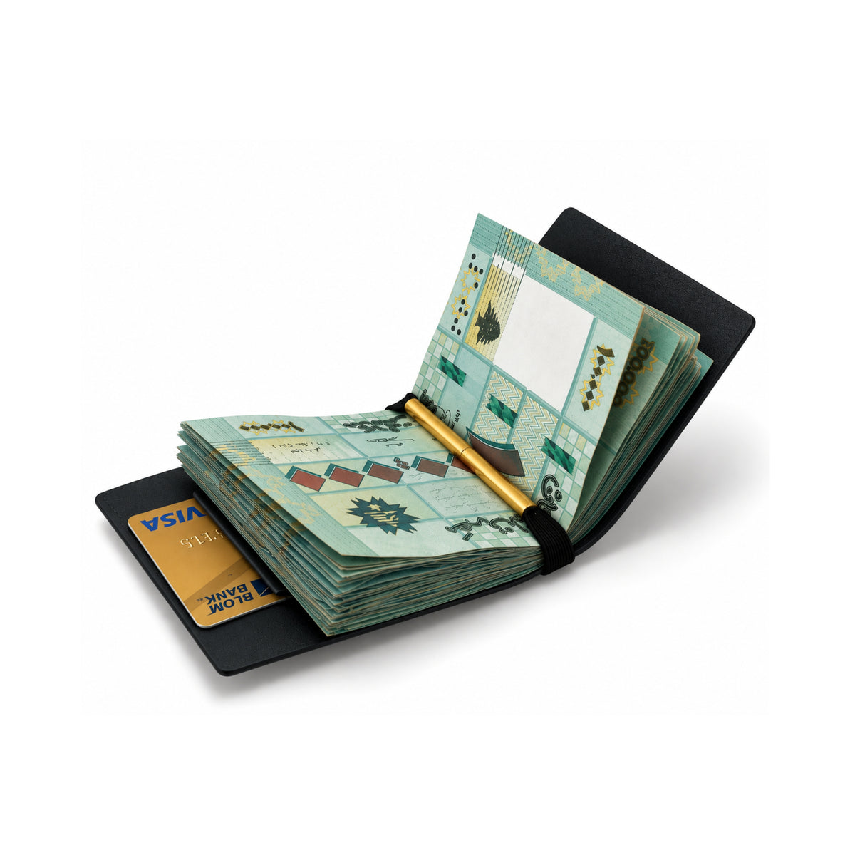 The HS™ Leather Card-Cash Holder Wallet