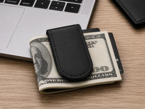 The HS™ Leather Money Clip